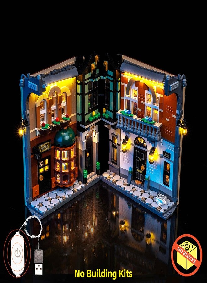 BrickBling Light Compatible with Lego Sherlock Holmes: Book Nook 10351 - Excluding Bricks (Touch-Sensitive Switch with dimming Function) - Image 2